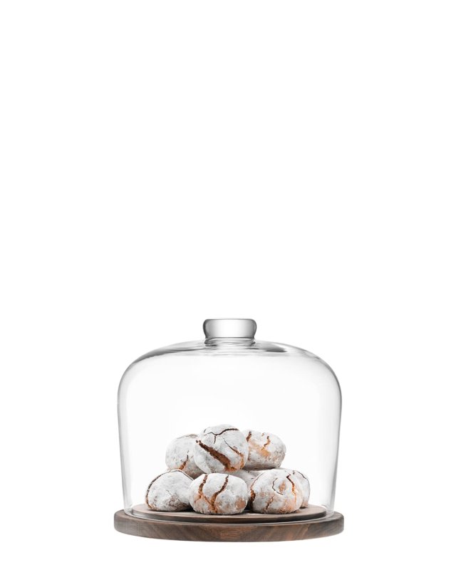 City Dome with Walnut Base, 7.75"